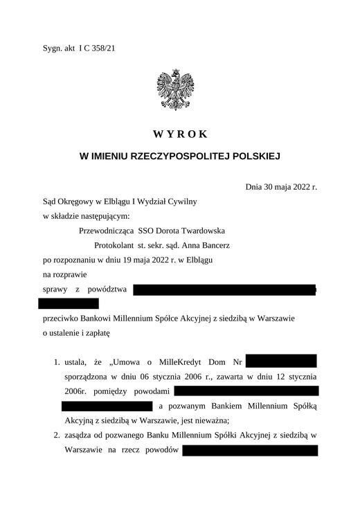 Skan: Sygn. akt I C 358/21, wyrok z 30 maja 2022 r. (str. 1/2)